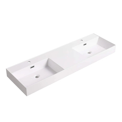 60 Inch Bathroom Resin Sink(GRB60120DMO) Default -DTYStore