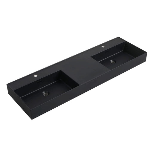 60 Inch Bathroom Resin Sink(GR B60120DBKMO) Default -DTYStore