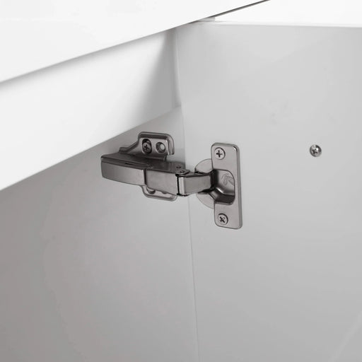 60 Inch Wall-Mounted Bathroom Vanity with Sink, Thick Edged Double Resin Sink, KD-Package Default -DTYStore