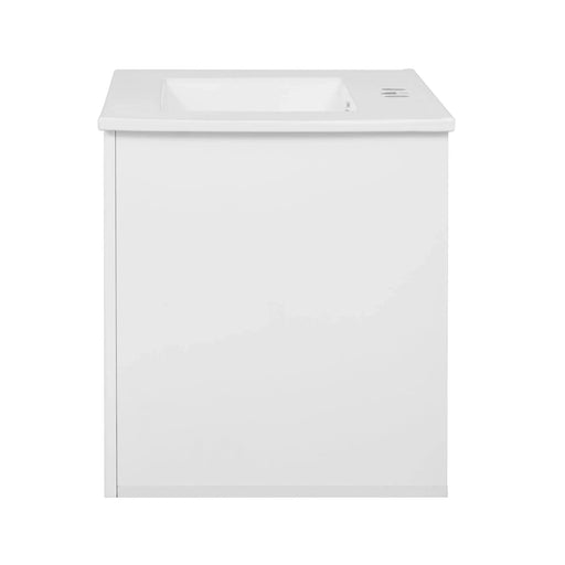 60' Vintage Bathroom Vanity with Ceramic Sink, with 3 Holes Single Ceramic Sink, Bathroom Storage Vanity Cabinet with 2 Soft Closing Doors Default -DTYStore