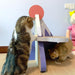 Cat Scratcher Post Board, Mount Fuji Shape Cat Scratching Lounge Bed, Durable Pad Prevents Furniture Damage