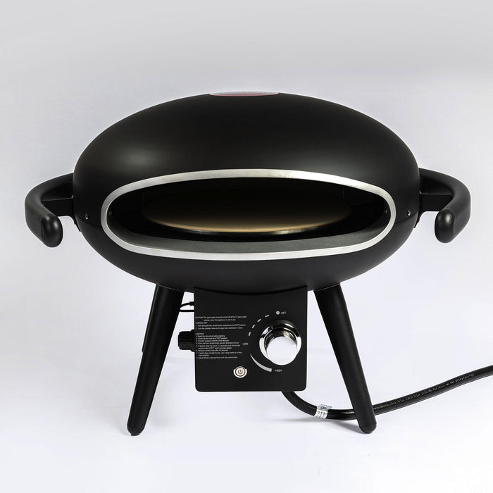 Gas Pizza Oven, Propane Outdoor Pizza Oven, Portable Pizza Oven For 12 Inch Pizzas, With Gas Hose & Regulator - DTYStore