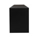 Black TV Stand with LED RGB Lights,Flat Screen TV Cabinet, Gaming Consoles - in Lounge Room, Living Room and Bedroom(Black) - DTYStore