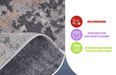 DTY Signature Collection 8X10 Grey/Multi/Abstract Non-Shedding Living Room Bedroom Dining Home Office Stylish and Stain Resistant Area Rug - DTYStore