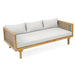CLAREMONT 3 SEATER DAYBED WITH RATTAN ARMS (LIGHT GREY CUSHION) - DTYStore