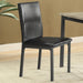 Black and Grey Upholestered Side Chair (Set of 2) - DTYStore
