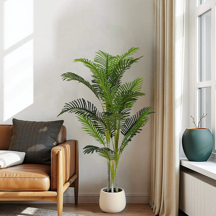 61' Artificial Palm Tree With Pot, Set of 2 Default -DTYStore
