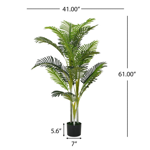 61' Artificial Palm Tree With Pot, Set of 2 Default -DTYStore