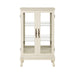 2 Doors Curio Cabinet with Tempered Glass Doors, Curio Cabinets with Mirrored Back Panel and Adjustable Shelves, Lighted Display Cabinet for Home, Office Light Bulb Included White - DTYStore