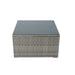 6 Pieces PE Rattan sectional Outdoor Furniture Cushioned Sofa set Grey Wicker, Dark Grey Cushion - DTYStore
