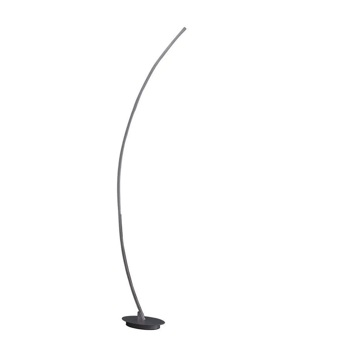 62.25-Inch Bradie Brushed Nickel LED Arc Tube Floor Lamp Default -DTYStore