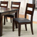 Dark Cherry Finish Solid wood Transitional Style Kitchen Set of 2pcs Dining Chairs Bold & Sturdy Design Chairs Dining Room Furniture Padded Leatherette Seats - DTYStore