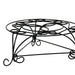 6.25' H Mosaic Cast Metal Black / Gold Plant Stand- DTY Store