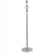 62.5' Tall Metal Floor Lamp' Leona' with Chrome finish and Crystal Accents Default -DTYStore