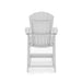 Dark Gray Adirondack Style Counter Chair – Stylish HDPE Poly Lumber for Dining, Patio, and Garden Comfort - DTYStore
