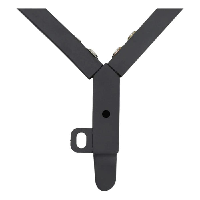 62.99' Modern Artificial Stone White Curved Edge Black Metal Leg Dining Table-Can Accommodate 6 People(Dining Table Only) Default -DTYStore