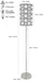 62'H GREY/WHITE RETRO FLOOR LAMP Default -DTYStore