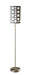 62'H GREY/WHITE RETRO FLOOR LAMP Default -DTYStore