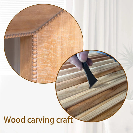 62' Modern Rustic Console Table – Solid-Look Engineered Wood Entryway Table Default -DTYStore