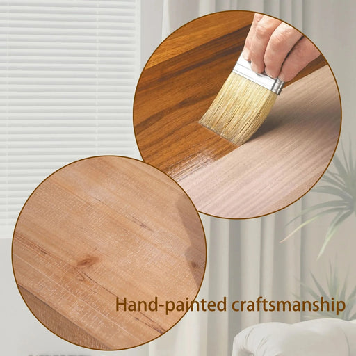 62' Modern Rustic Console Table – Solid-Look Engineered Wood Entryway Table Default -DTYStore