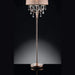 62' Tall Floor Lamp 'Rosie' w/ Silvery Pink finish and Crystal Accents, Shade Default -DTYStore