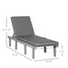 Outsunny Chaise Lounge Chair for Outdoor, Patio Recliner with 4-Position Adjustable Backrest and Cushion for Deck, Beach, Lawn and Sunbathing, Gray - DTYStore