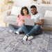 DTY Signature Collection 6X9 Grey/Blue /Traditional Non-Shedding Living Room Bedroom Dining Home Office Stylish and Stain Resistant Area Rug - DTYStore