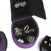 9" Tall Display Jewelry Box with Hidden Storage, High Heel Shoe Design, Purple Velvet - DTYStore