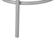 Barstool, Set Of 2, Swivel, Bar Height, Grey Metal, Black Leather Look, Contemporary, Modern - DTYStore