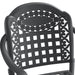 Cast Aluminum Patio Dining Chair 6PCS With Black Frame and Cushions In Random Colors - DTYStore