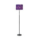 63'In Lavender Roses In Bloom Acrylic/Metal Floor Lamp Default -DTYStore