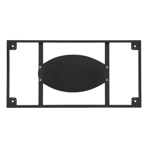 63 'Modern Artificial Stone White Pandora Panel Black Iron Metal Legs-Can Accommodate 6-8 People Default -DTYStore