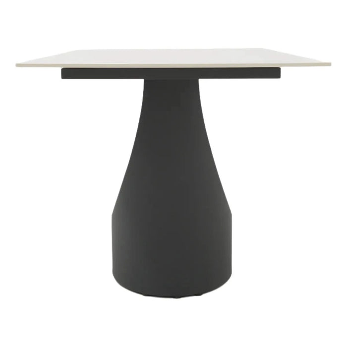 63 'Modern Artificial Stone White Panel Black Iron Metal Legs-Can Accommodate 6-8 People Default -DTYStore