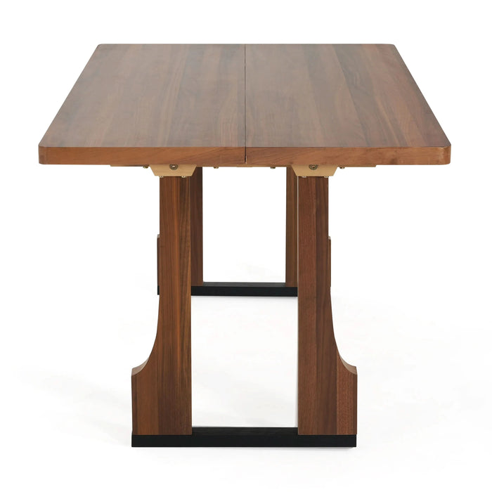 63' Rectangular Dining Table (Walnut) Default -DTYStore