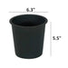 6.3' Round Nursery Plant Pot - Garden Plastic Pots with Drainage (5-Pack) Default -DTYStore