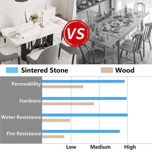 63 'modern artificial stone curved white panel black iron metal legs-can accommodate 6 people. Default -DTYStore