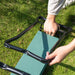 Outsunny Padded Garden Kneeler and Seat Bench, Padded Foldable Garden Stool, Green - DTYStore