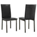 Black and Grey Upholestered Side Chair (Set of 2) - DTYStore