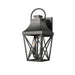 Outdoor Wall Lights, Porch Lights, Waterproof Outdoor Wall Sconce, Exterior Light Fixture Matte Black with Clear Glass Shade for Garage Patio Front Door Balcony (2 pack)