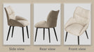 Luxury velvet dining chair set of four , modern and minimalist design, essential for home and restaurant use, high rebound seat cushion, stable metal frame, silent foot pad, various decorative styles - DTYStore