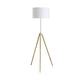 64' - 47'H Adjustable Height Brass/Shiny Gold Modern Tripod Floor Lamp for Living Room, Standing Lamp for Bedroom Default -DTYStore