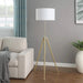 64' - 47'H Adjustable Height Brass/Shiny Gold Modern Tripod Floor Lamp for Living Room, Standing Lamp for Bedroom Default -DTYStore
