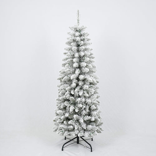 3 Pcs Flocked Artificial Christmas Tree Set with Lights, 4ft 5ft 6ft Christmas Snow Tree Set, Christmas Decor - Image 10