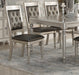 Luxury Silver Accent Tufted Upholstered Chairs Set of 2 Dining Side Chairs - DTYStore