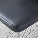 Modern minimalist dining chairs, black PU leather curved backrest and seat cushions,electroplated metal chair legs, suitable for restaurants, bedrooms, and living rooms. A set of 4 chairs.W1512P245567 - DTYStore