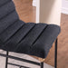 Lahni 17.75' Black Boucle Fabric Counter Height Chair - DTYStore
