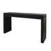64in Modern Black Wood Console Table – Elegant Entryway Table with Decorative Beaded Trim Default -DTYStore