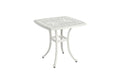 Bistro Set 3 Piece Rustproof Cast Aluminum Patio Furniture Sets 2 Chairs and 1 Round Table Outdoor, Garden, 
Patio, Balcony, white - DTYStore