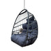 Swing Hammock Egg Basket Chairs Without Stand Indoor Outdoor, UV Resistant Cushion Hanging Chair, Foldable Frame 350lbs Capacity Ceiling Hammock Chair for Patio Porch Backyard Balcony - DTYStore
