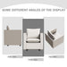 Decorative chairs, comfortable single sofa chairs in beige, soft and breathable seat cushions, soft cushioned armchairs, modern and comfortable sofa chairs in bedrooms/corners/reading rooms
